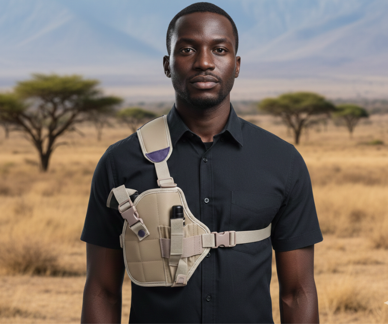 A 03083 Shoulder Defense Tool Holster Khaki Black Camo